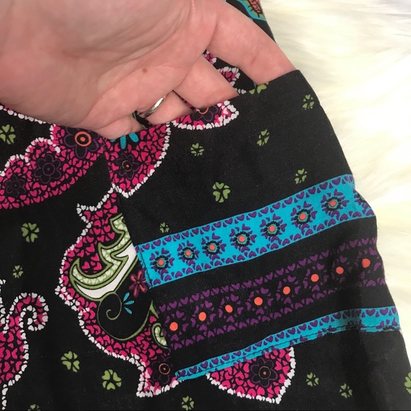 Francesca’s Summer Paisley Racer Back Button Down - Picture 4 of 7